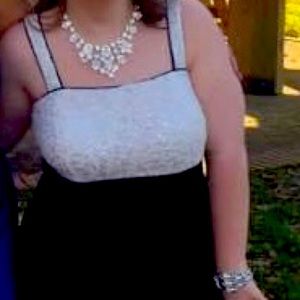 Beautiful formal dress with petticoat.